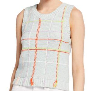 Alice + Olivia Rosalina Grid Shell Vest NEW